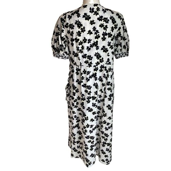 Love, Whit by Whitney Port Floral Wrap Midi Dress Size Large - Picture 7 of 8